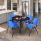 Regency Kahlo Round Table & Chair Sets, 42 W, 42 L, 29 H, Wood, Metal, Plastic Top, Mahogany TPL42RNDMHBK47BE - alternate 2